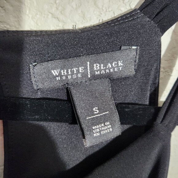 White House Black Market Dress Womens Small Black Sleeveless Maxi Dress Keyhole - Picture 2 of 13